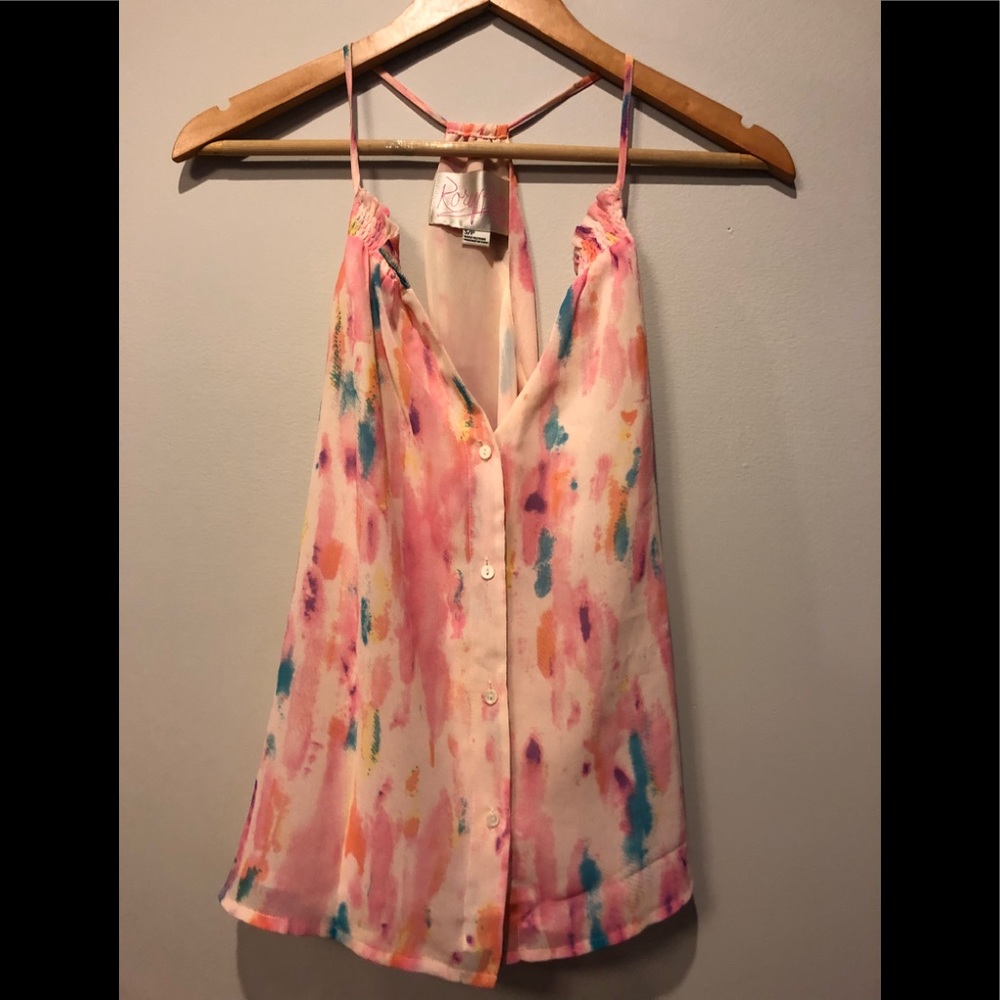 Rory Beca watercolor top
